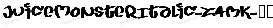 JuiceMonsterItalic-Z4mK字体转换
