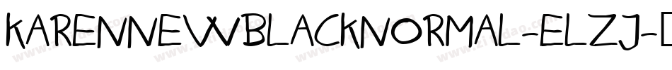 KarenNewBlackNormal-ELZj字体转换