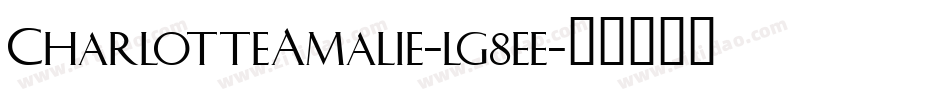 CharlotteAmalie-lg8ee字体转换