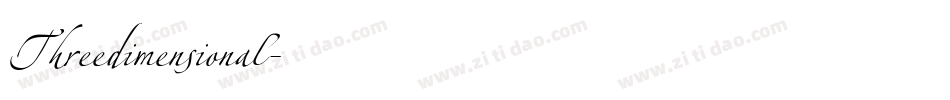Threedimensional字体转换