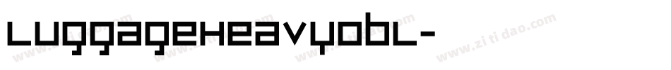 LuggageHeavyObl字体转换