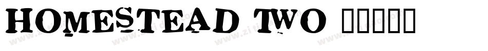 Homestead-Two字体转换