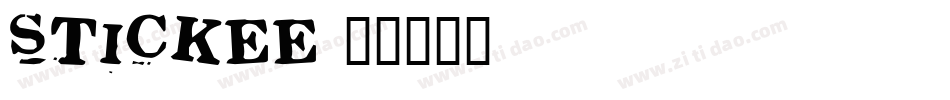 Stickee字体转换