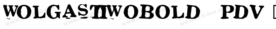 WolgastTwoBold-7PdV字体转换
