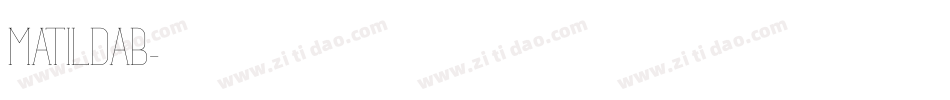 MATILDAB字体转换
