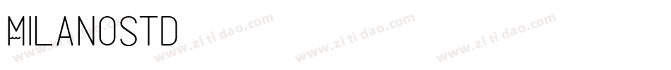 MilanoStd字体转换
