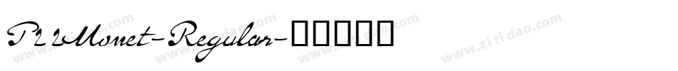 P22Monet-Regular字体转换