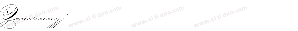 Zanesennyj字体转换