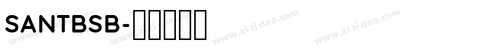 SANTBSB字体转换