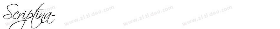 Scriptina字体转换