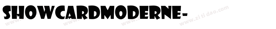 ShowcardModerne字体转换