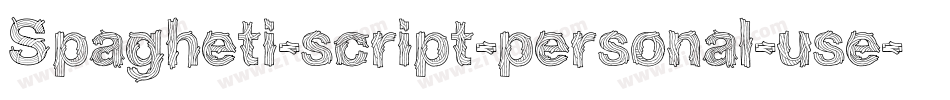 Spagheti-script-personal-use字体转换