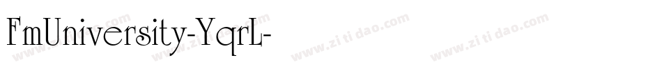 FmUniversity-YqrL字体转换