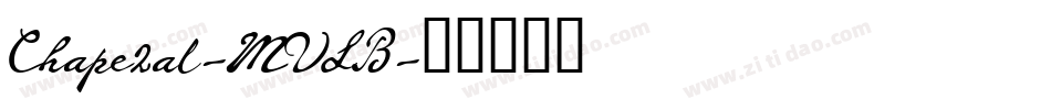 Chape2al-MVLB字体转换