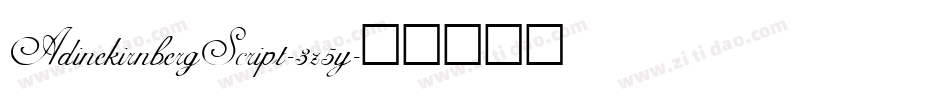 AdinekirnbergScript-3z5y字体转换
