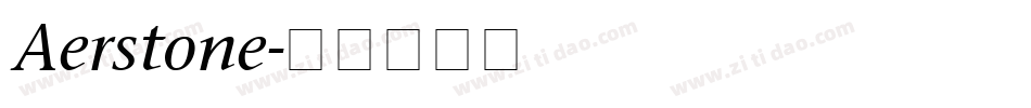 Aerstone字体转换