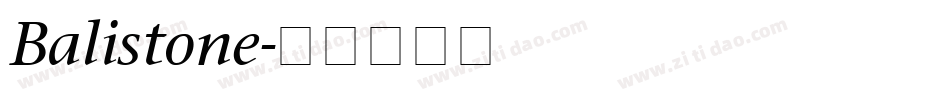 Balistone字体转换