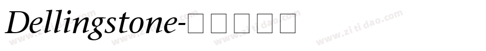 Dellingstone字体转换