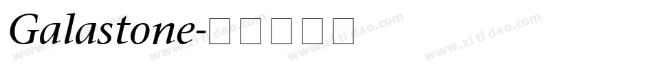 Galastone字体转换