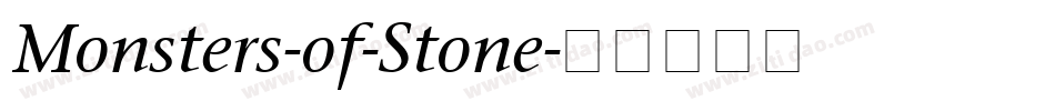 Monsters-of-Stone字体转换