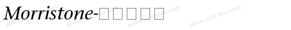 Morristone字体转换
