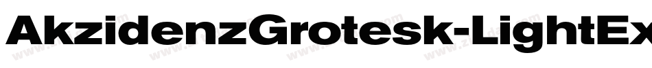 AkzidenzGrotesk-LightExtended字体转换