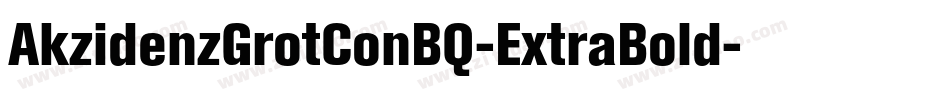 AkzidenzGrotConBQ-ExtraBold字体转换