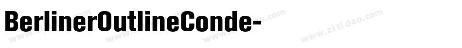 BerlinerOutlineConde字体转换