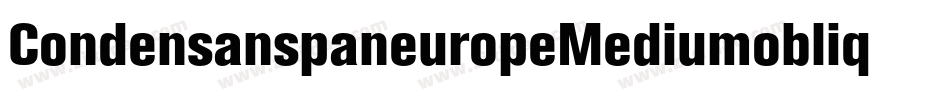CondensanspaneuropeMediumoblique-vRzy字体转换