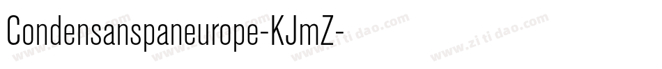 Condensanspaneurope-KJmZ字体转换