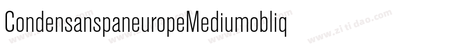 CondensanspaneuropeMediumoblique-vRzy字体转换