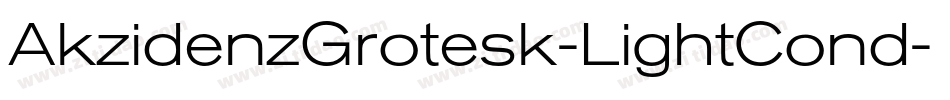 AkzidenzGrotesk-LightCond字体转换
