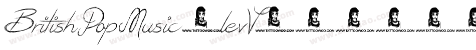BritishPopMusic-levV字体转换