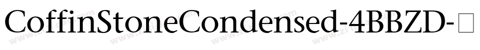 CoffinStoneCondensed-4BBZD字体转换