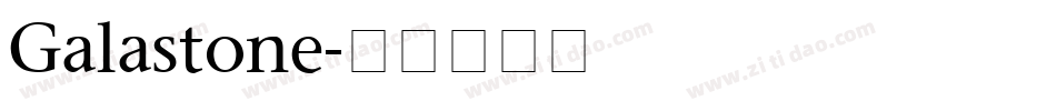 Galastone字体转换