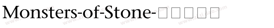 Monsters-of-Stone字体转换