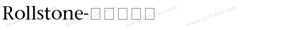 Rollstone字体转换