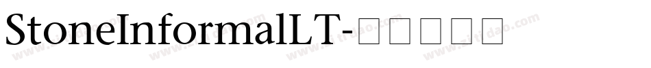 StoneInformalLT字体转换