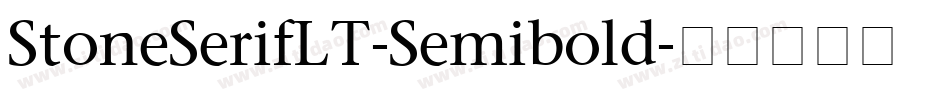StoneSerifLT-Semibold字体转换