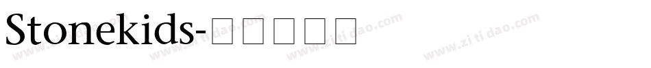 Stonekids字体转换