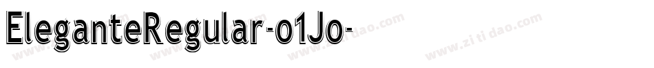 EleganteRegular-o1Jo字体转换