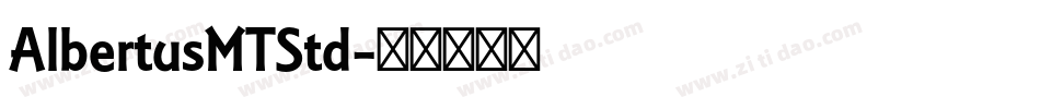 AlbertusMTStd字体转换