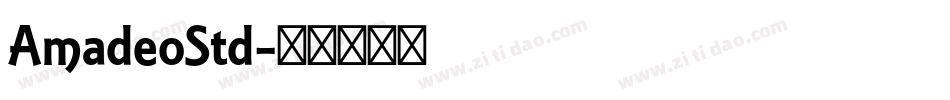 AmadeoStd字体转换