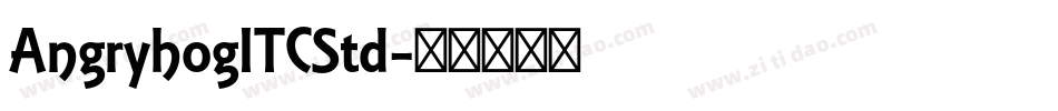 AngryhogITCStd字体转换