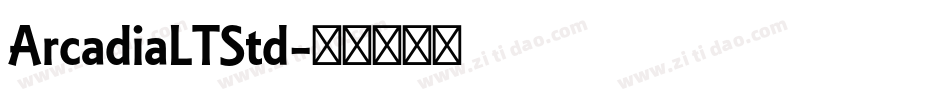 ArcadiaLTStd字体转换