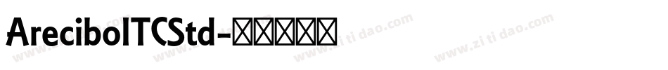 AreciboITCStd字体转换
