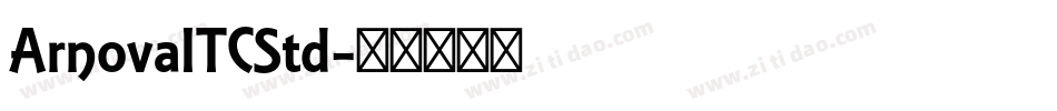 ArnovaITCStd字体转换