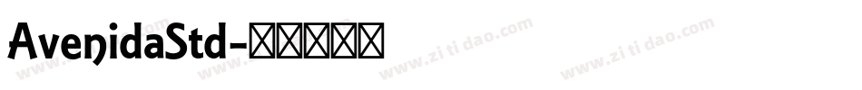AvenidaStd字体转换