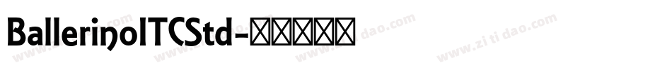 BallerinoITCStd字体转换