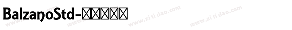 BalzanoStd字体转换